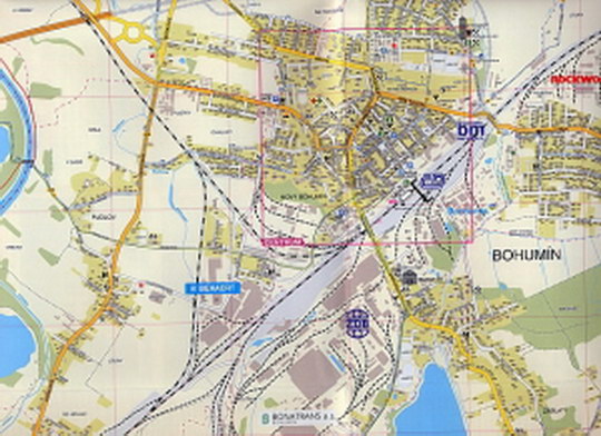 Nová nástěnná mapa Bohumína