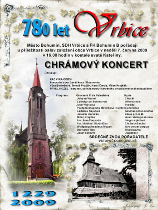 Vrbice si o víkendu připomíná 780. výročí první písemné zmínky