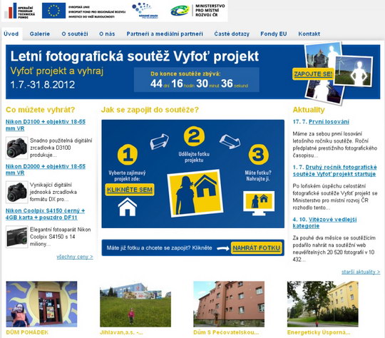 Vyfoť projekt podpořený Evropskou unií a vyhraj kvalitní fotoaparát