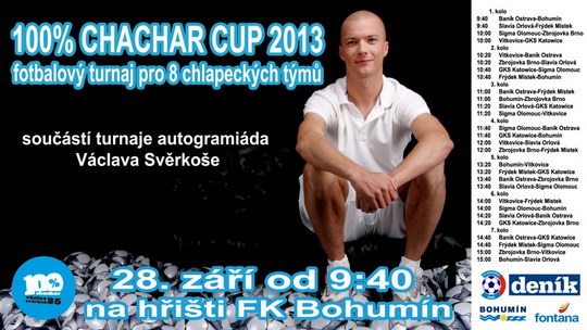 Václav Svěrkoš přiváží do Bohumína 4. ročník fotbalového Chachar cupu