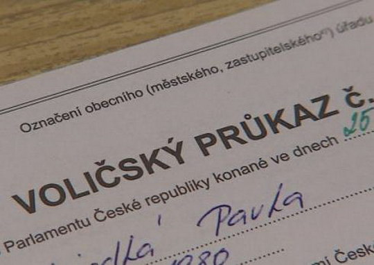 Do středy je možné osobně žádat o voličské průkazy