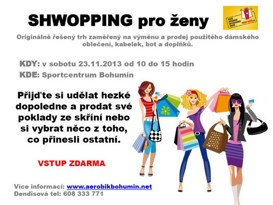 Aerobic club v Bohumíně pořádá shwopping nejen oblečení