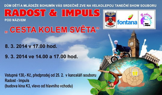 Radost a Impuls tanečně na Cestě kolem světa