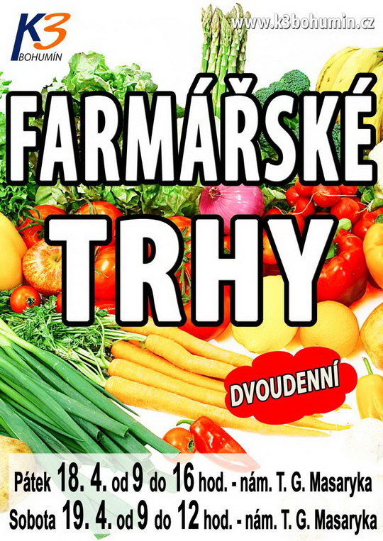 Farmáři opět ovládnou náměstí v Bohumíně