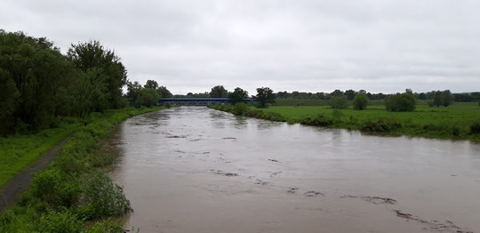 Řeka Olše kulminuje při 2. SPA, Odra se drží na prvním stupni