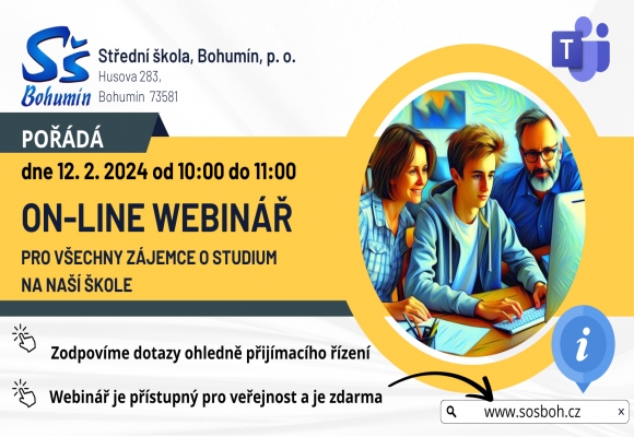 Probíhá podávání přihlášek na střední školy, v Bohumíně pořádají webinář