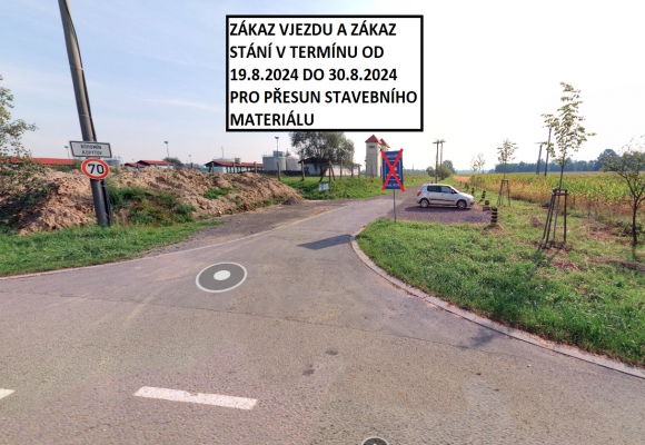 Parkoviště u čistírny odpadních vod dočasně mimo provoz