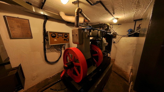 Infantry blockhouse MO S-5 named Na trati machine room with the diesel aggregate - Show virtual view