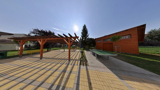 Elementary School of Dr.Benes - school garden - Show virtual view