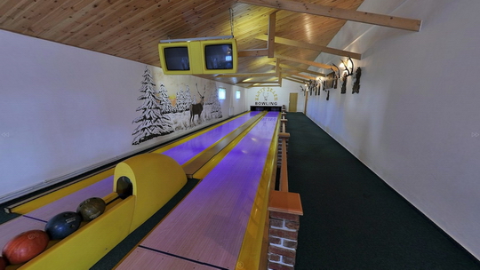 Restaurace Zlatý jelen - bowling - Zobrazit virtuální prohlídku