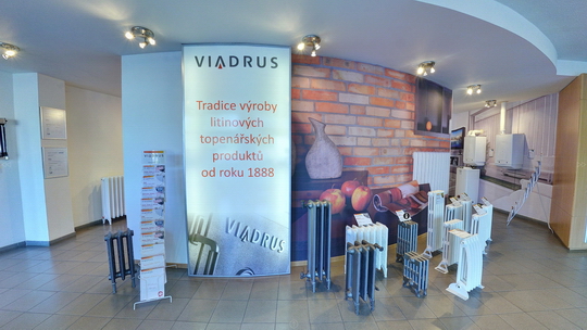 VIADRUS a.s. - Litinové radiátory a automatické kotle na tuhá paliva - Zobrazit virtuální prohlídku